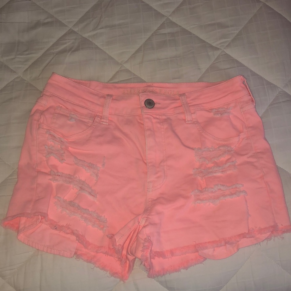 American Eagle Outfitters Hi-Rise Shortie Jean Shorts